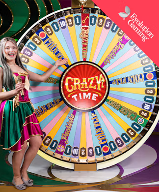 Crazy Time live game show by Evolution
